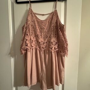 Dusty pink romper